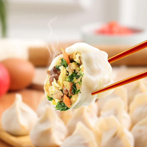 Shanghai Green & Mushroom Dumplings 500g