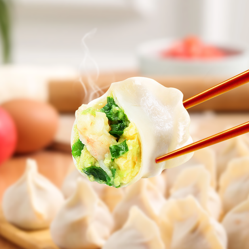 Chives with Eggs & Shrimp Paste Dumplings (Value Pack) 1kg